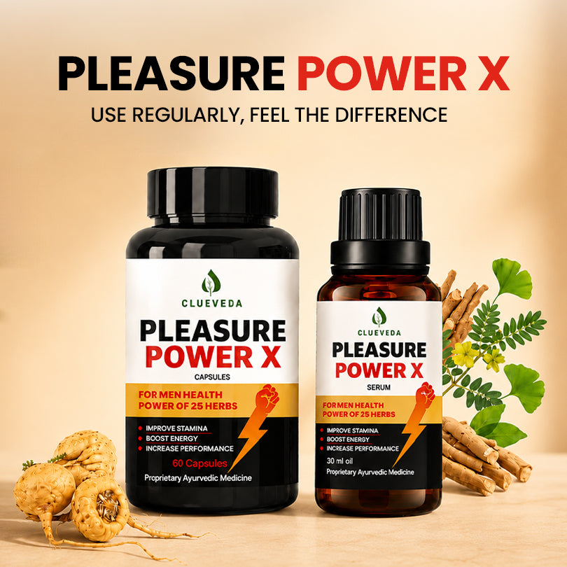 Clueveda Pleasure Power X – Ayurvedic Men’s Wellness Combo