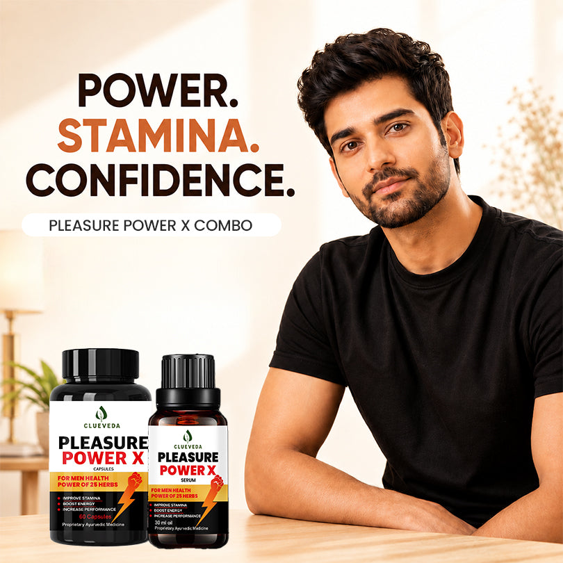 Clueveda Pleasure Power X – Ayurvedic Men’s Wellness Combo